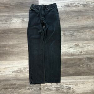 Vintage 80s‎ 90s Guess Sportswear Black Girls Size 12 Jeans Retro Rare 25"